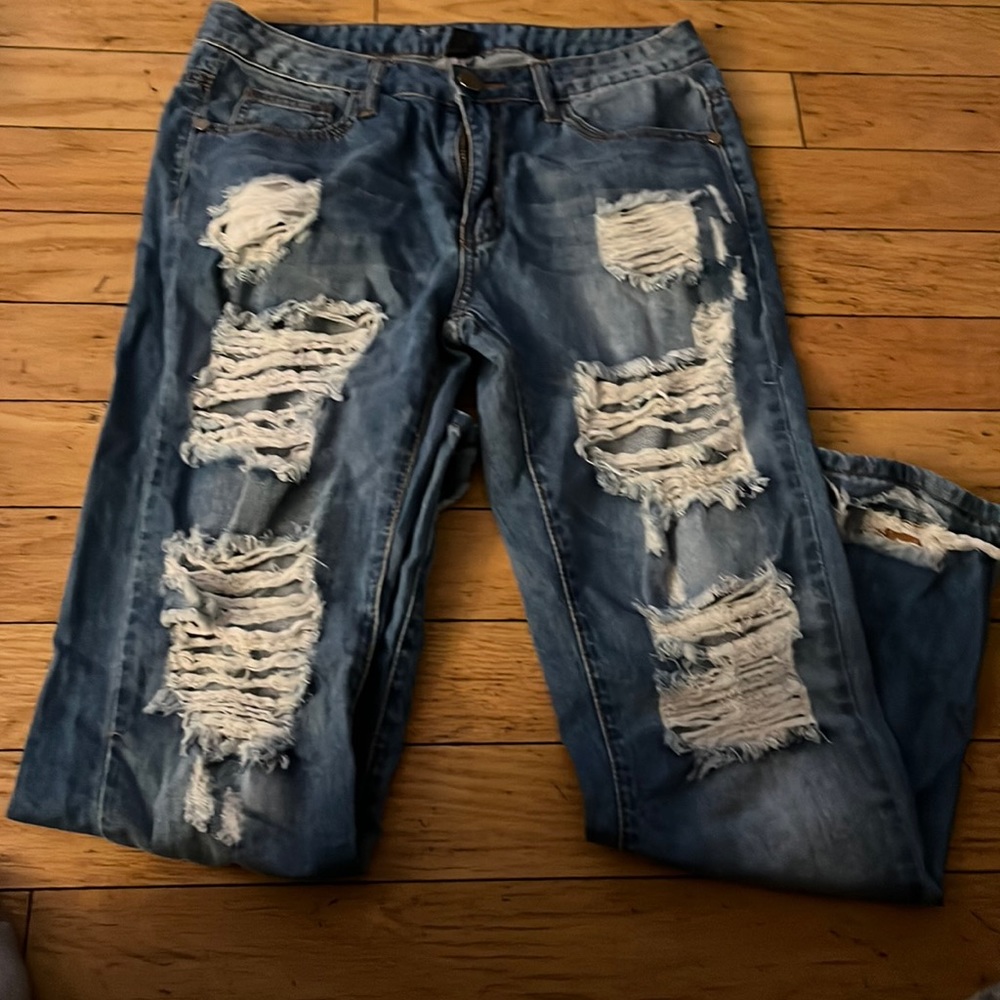 Windsor brand distressed denim jeans